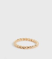 New Look Gold Twist Ring